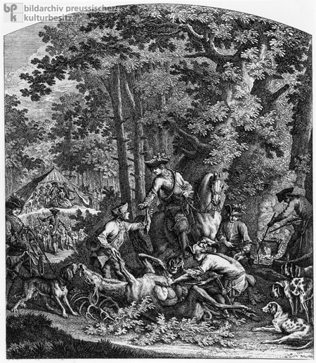 Das Ende der Hirschjagd (ca. 1740)